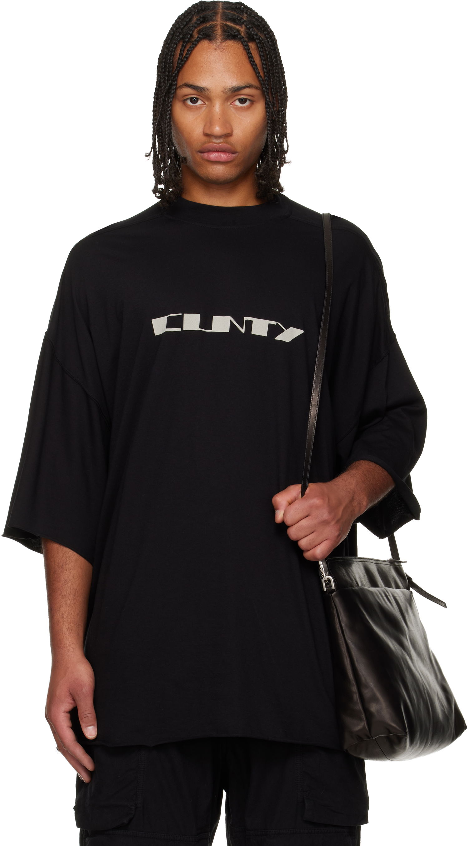T-shirt Rick Owens DRKSHDW Concordians Tommy Oversized Graphic T-shirt Sort | DU02E7259 RNEP2, 0