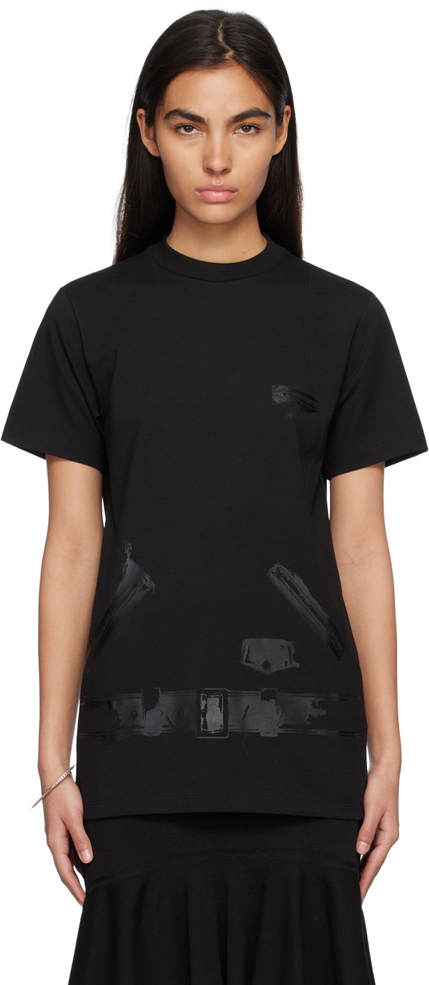 T-shirt We11done Graphic Print T-shirt Sort | WD-TT1-23-798-U-BK