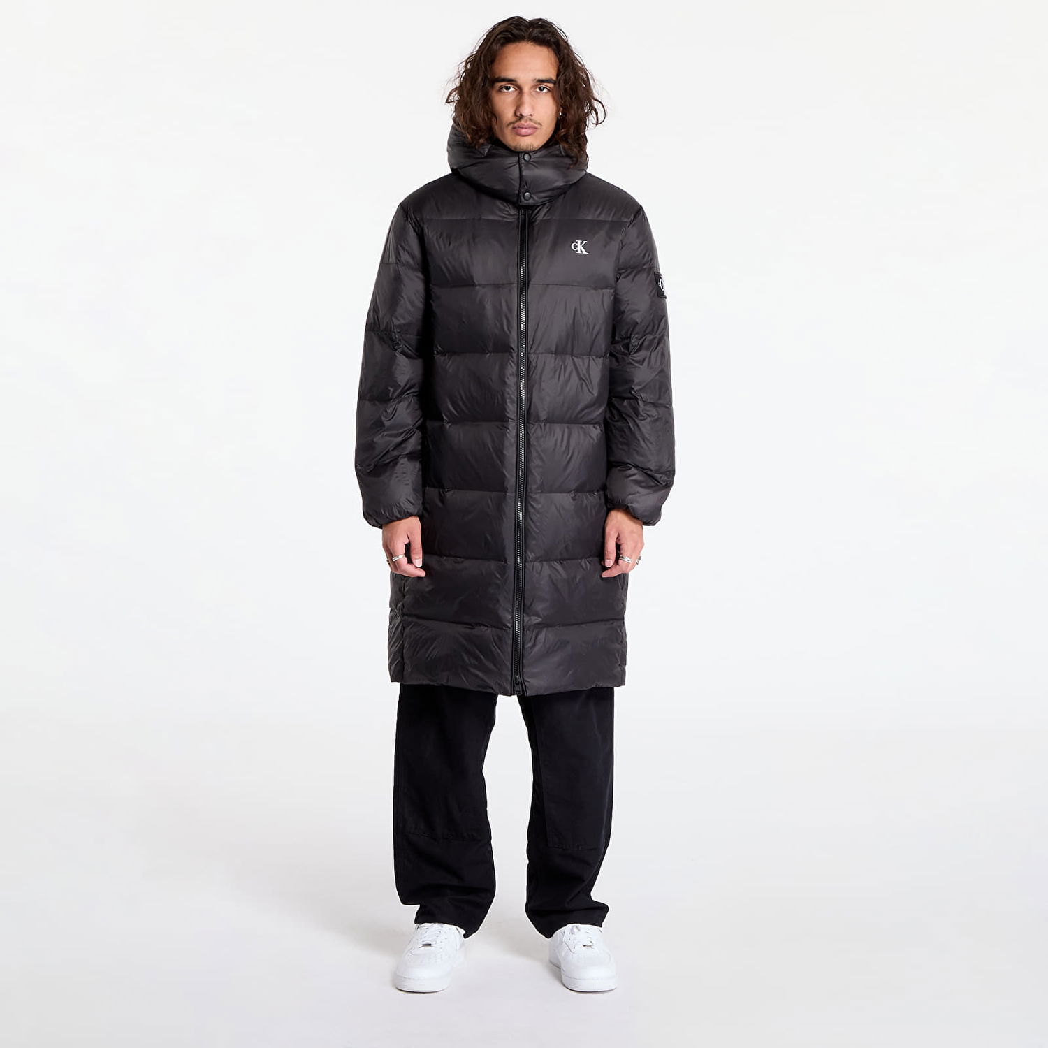 Parka CALVIN KLEIN Essentials Down Long Jacket Black Sort | J30J326102 BEH, 0