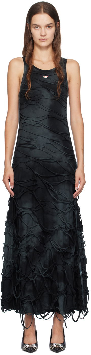 Kjole Diesel Maxi Dress Sort | A14075 0ANAY
