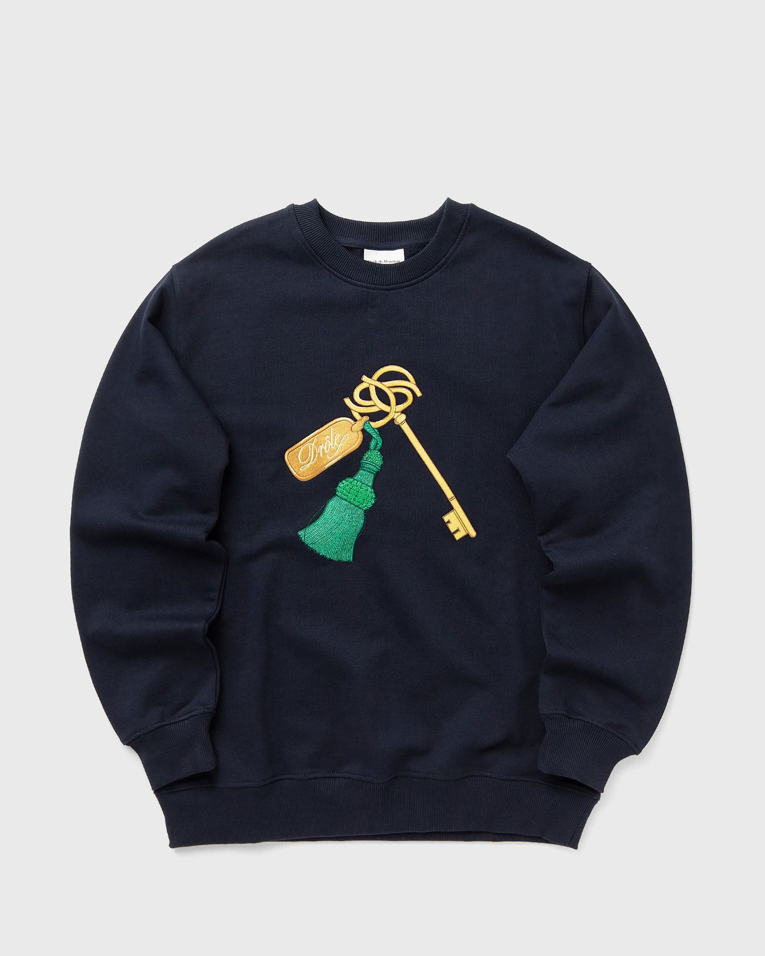 Sweatshirt Drôle de Monsieur Key Sweatshirt Mørkeblå | H-SW173-CO127-NY, 0