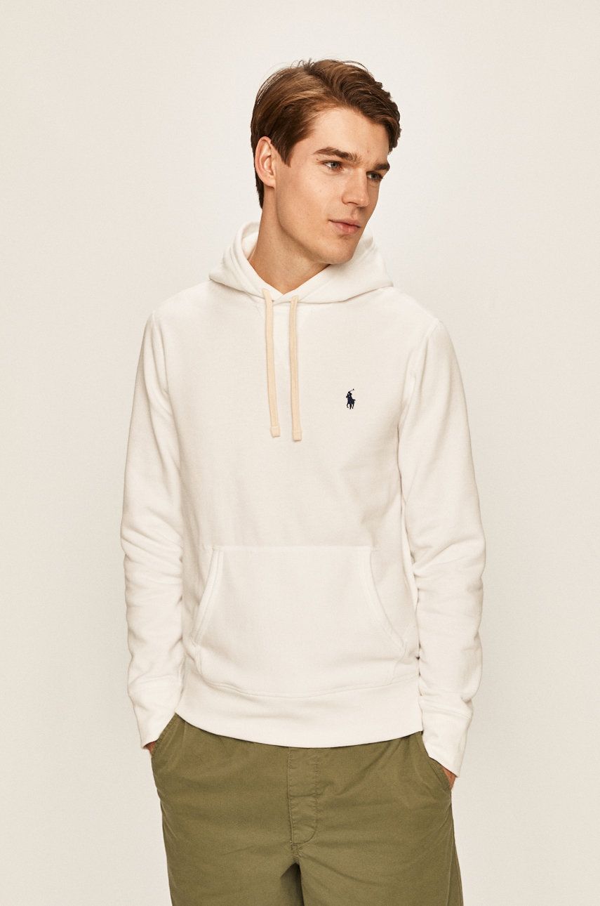 Sweatshirt Polo by Ralph Lauren Classic Popover Hoody Hvid | 710766778009, 0