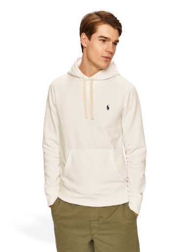 Sweatshirt Polo by Ralph Lauren Classic Popover Hoody Hvid | 710766778009