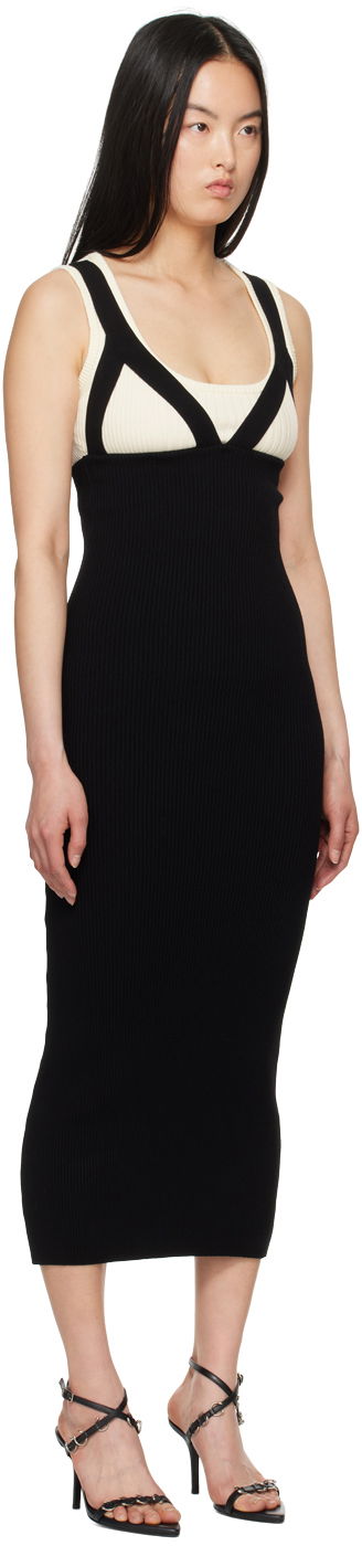 Kjole Jean Paul Gaultier Jean Paul Gaultier 'The Madone' Knit Maxi Dress Sort | 24/25-F-RO184-M068-0100, 1