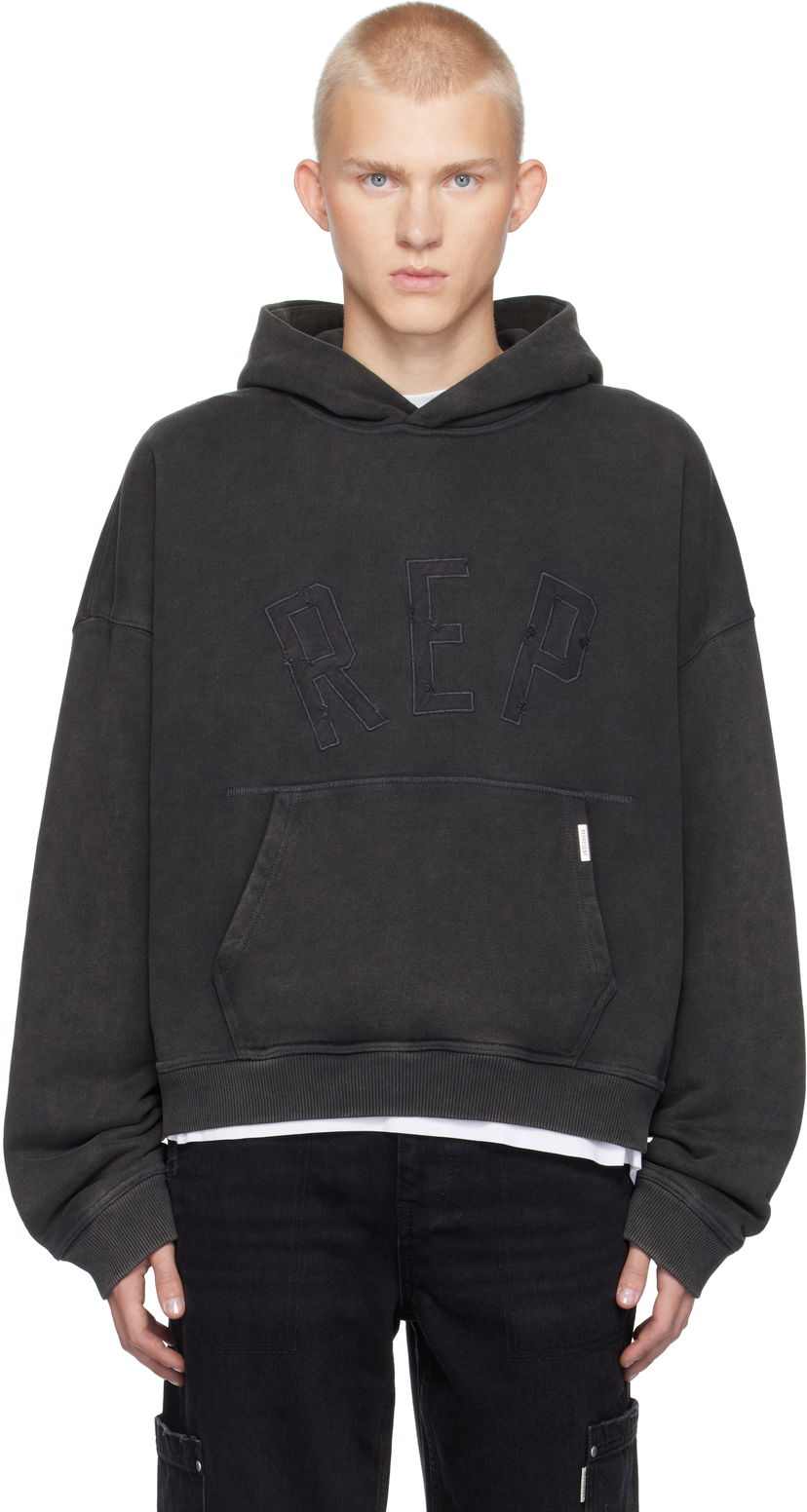 Sweatshirt Represent Clo Applique Hoodie Sort | MLM4256