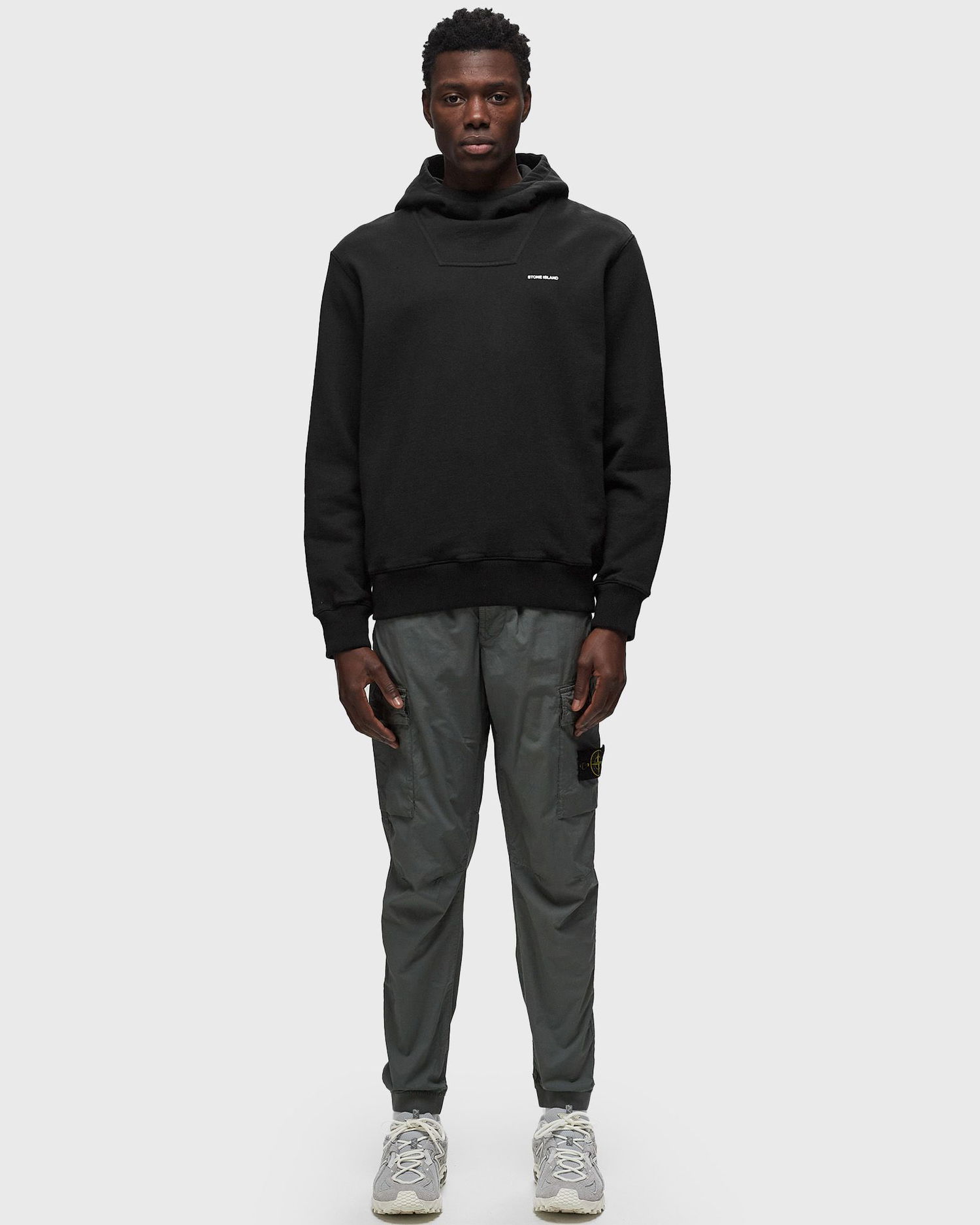 Sweatshirt Stone Island Patch Hoodie Sort | 801561155.V0029, 1