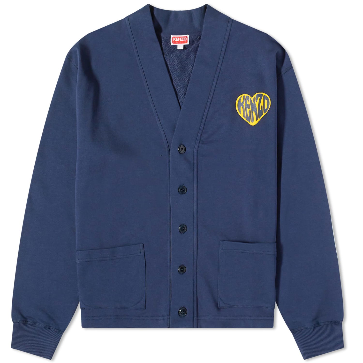 Sweater KENZO Hearts Classic Cardigan Mørkeblå | FD65SW0824MF-77, 0