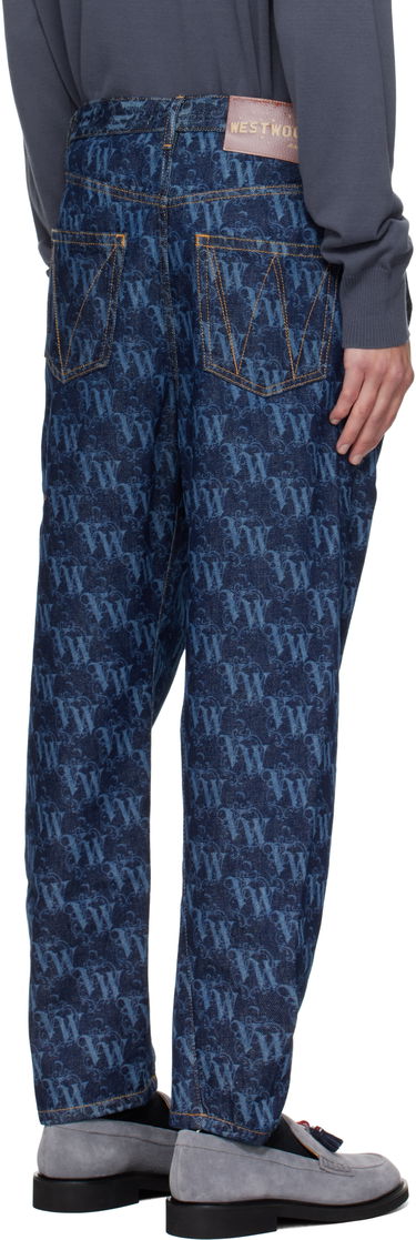 Jeans Vivienne Westwood Vivienne Westwood Drunken Patterned Jeans Blå | 3902000X-W014I-AAA-, 2