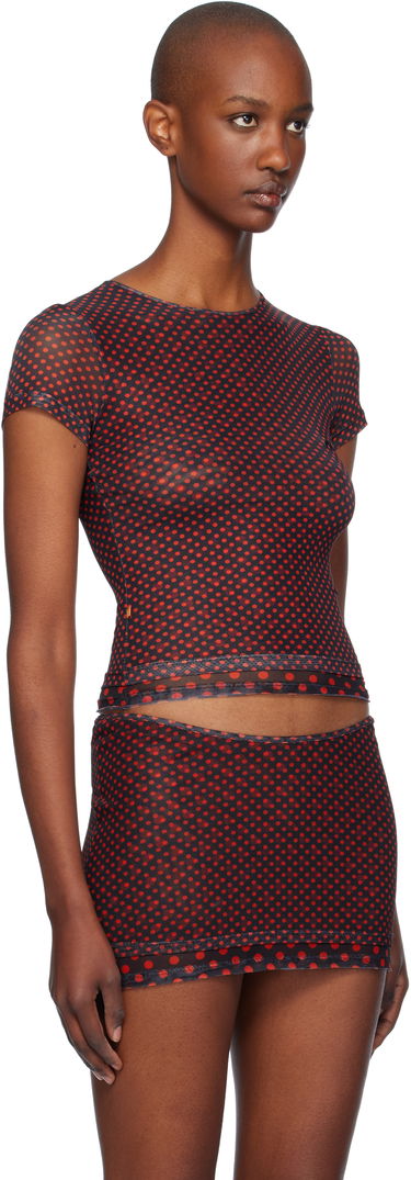 Nederdel Miaou Miaou Mini Polka Dot T-Shirt Rød | 7184PM2BPD, 1