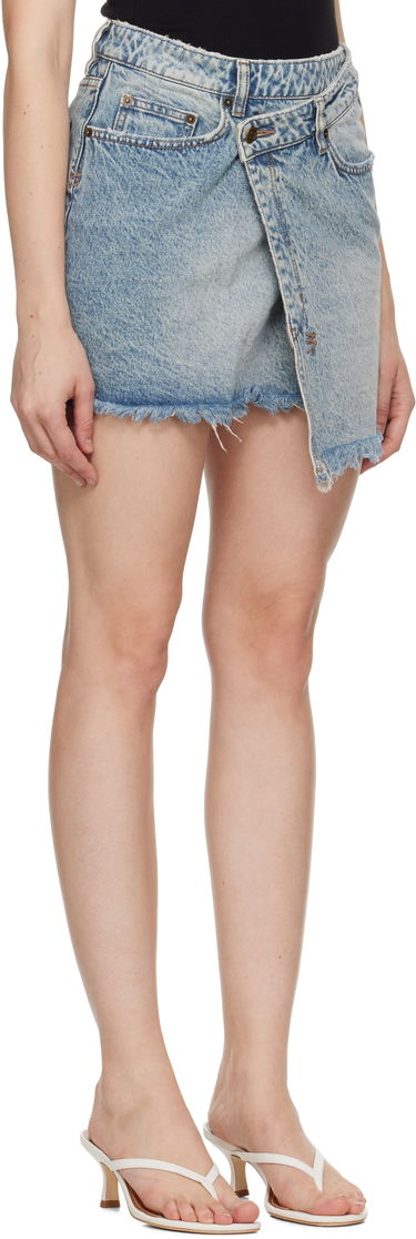 Nederdel Ksubi Rap Clas Mini Skirt Blå | 1000062829, 4