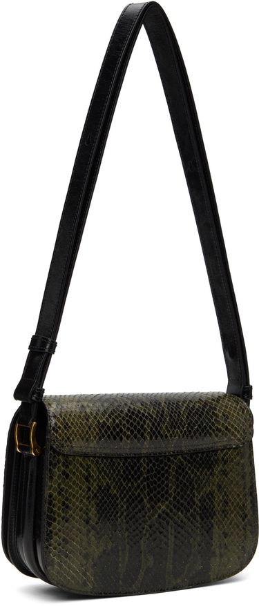 Skuldertaske AMI AMI Paris Leather Shoulder Bag Grøn | ULL005.AL0106, 2