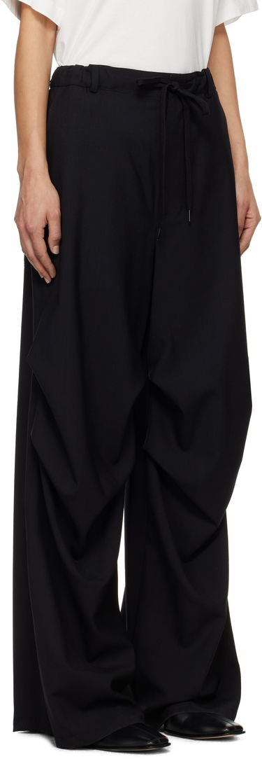 Bukser Maison Margiela MM6 Maison Margiela Tailoring Wool Canvas Cargo Trousers Sort | S52KA0524 M35080, 1