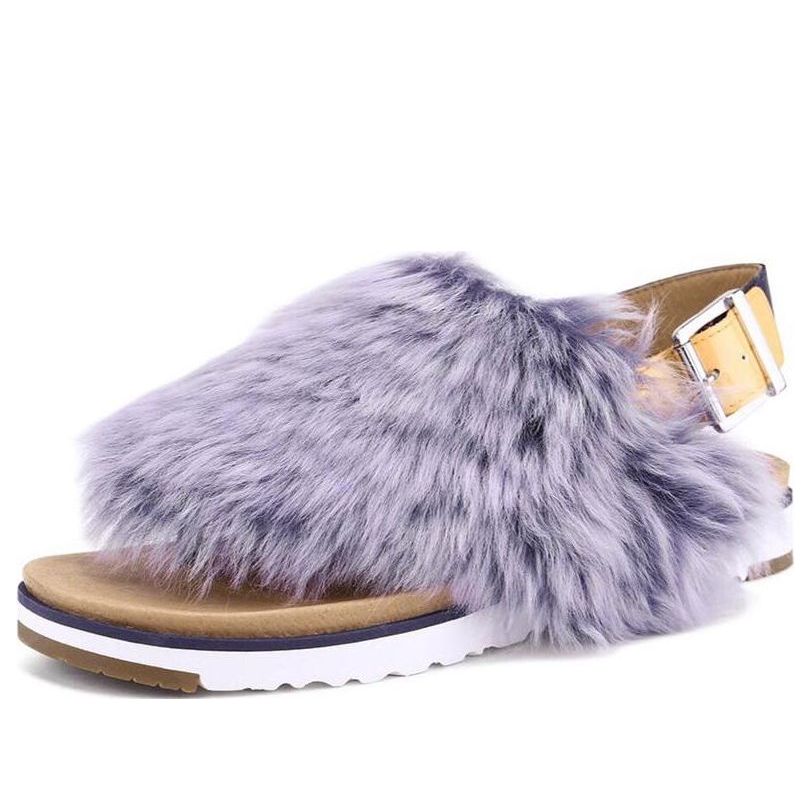 Sneakers og sko UGG UGG Holly Faux Fur Slingback Sandals Lilla | 1102770-MTPP, 0