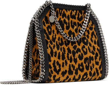 Skuldertaske Stella McCartney Leopard Print Mini Chain Bag Brun | 371223WP0494, 1