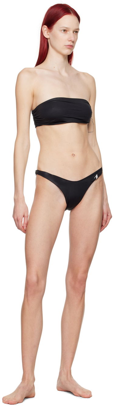 Badetøj The Attico Attico Strapless Bikini Sort | 243WBB88 PA63, 3