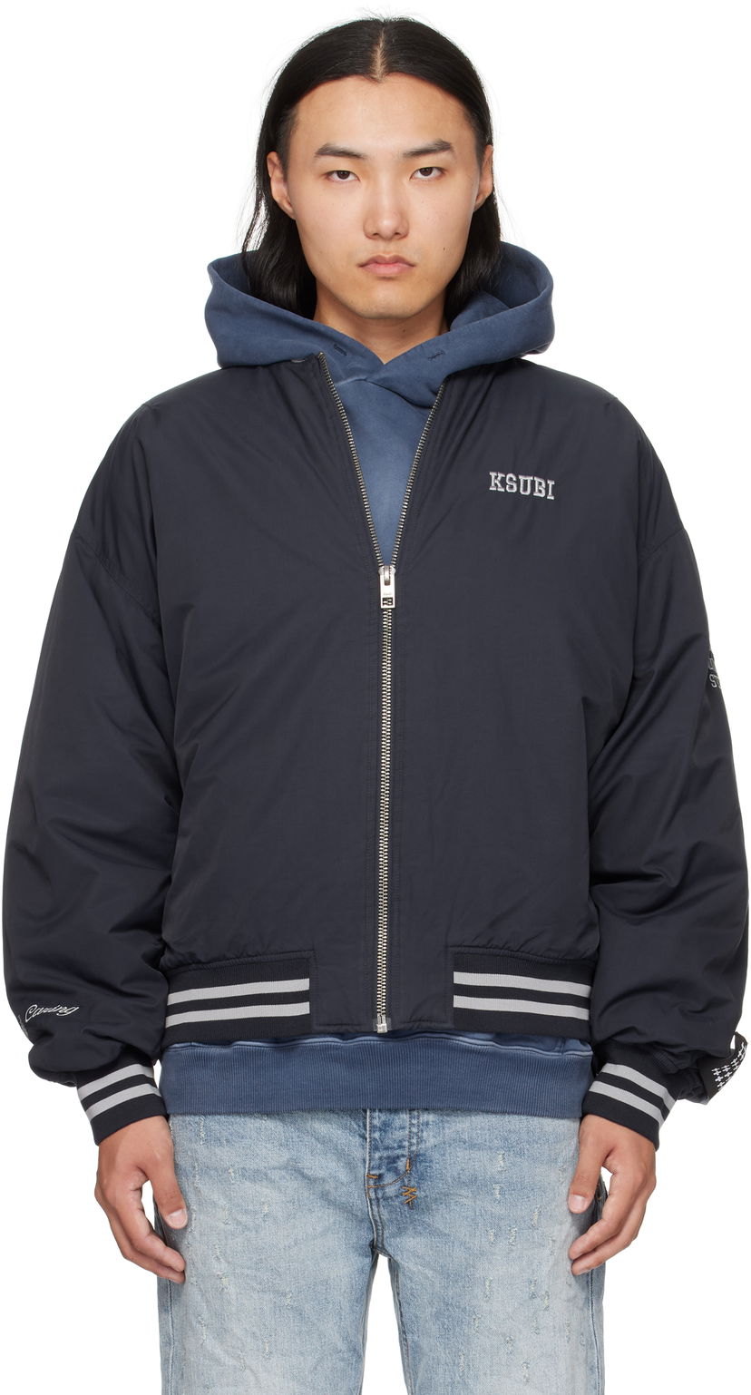 Bomberjakke Ksubi Ksubi MA-1 Bomber Jacket Mørkeblå | MFA25JK012