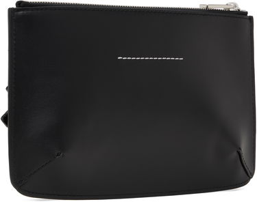 Håndtaske Maison Margiela MM6 Maison Margiela Leather Bracelet Pouch Sort | SB6WF0007 P8327, 2