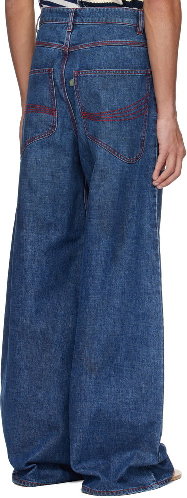 Jeans ERL ERL Baggy Indiana Distressed Jeans Blå | ERL10P013, 2