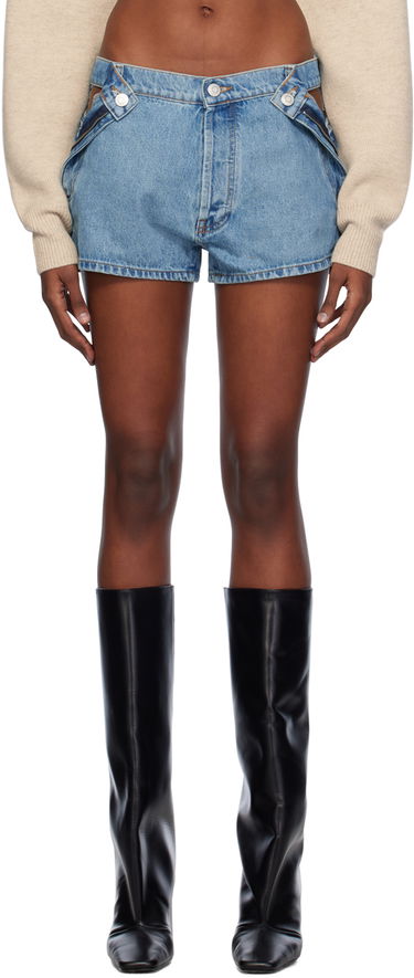 Shorts Coperni Coperni Open Hip Denim Shorts Blå | COPP71202, 0