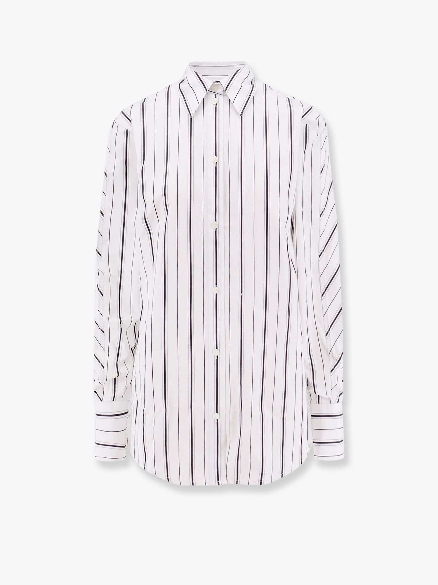 Skjorte TOTEME Striped Button-Down Shirt by Toteme Hvid | 251WRT2522FB0338200, 0