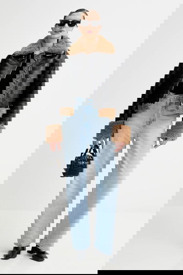 Jakke STAND STUDIO Kia Transitional Oversize Faux Fur Jacket Sort | 66575.9412, 1