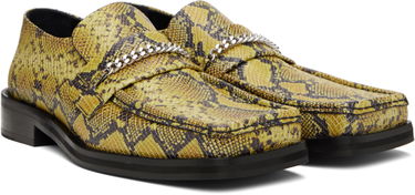 Sneakers og sko Martine Rose Martine Rose Square Toe Loafers with Chain Gul | 1026LE02309M, 3