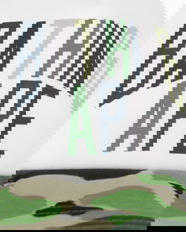 Kasket BAPE Camo NYC Logo Mesh Cap Hvid | 1L30180012 GREEN, 6