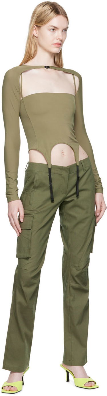 Cargo bukser Miaou Miaou Raven Cargo Trousers Grøn | 1019-CL-MOS-SC, 3