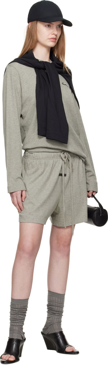 T-shirt Fear of God Fear of God ESSENTIALS Classic Fit Long Sleeve T-Shirt Sort | 125SP255885FW, 3