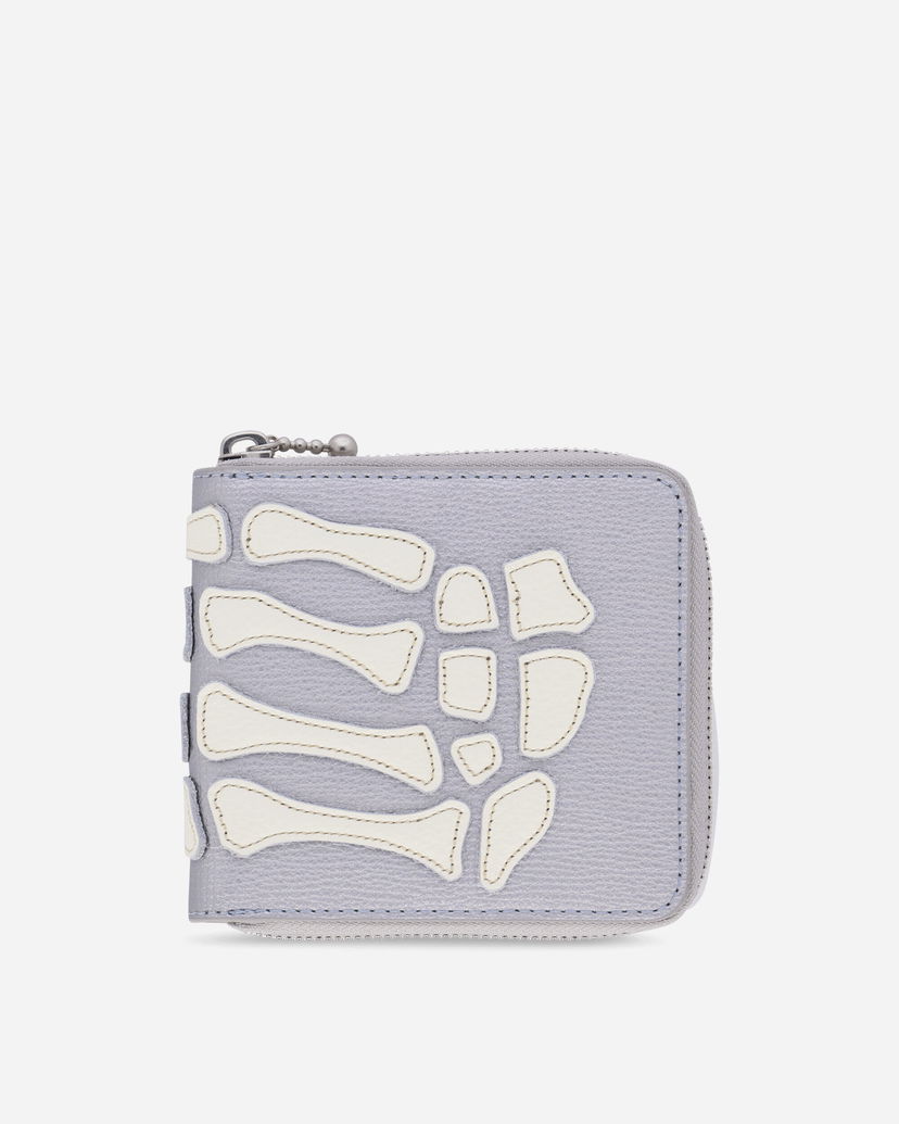 Tegnebog KAPITAL Thumb Up Bone Band Zip Wallet Grå | K2503XG523 SILVER
