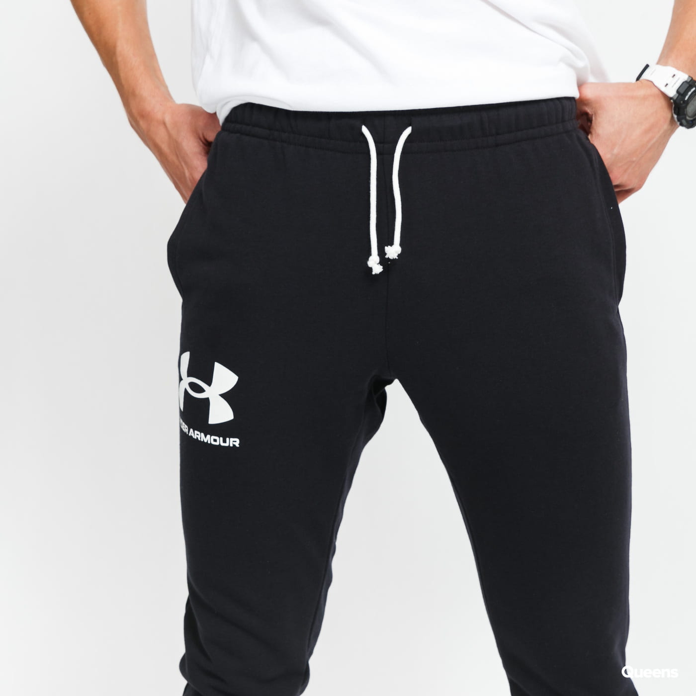 Joggingbukser Under Armour Rival Terry Jogger Sort | 1361642-001, 1
