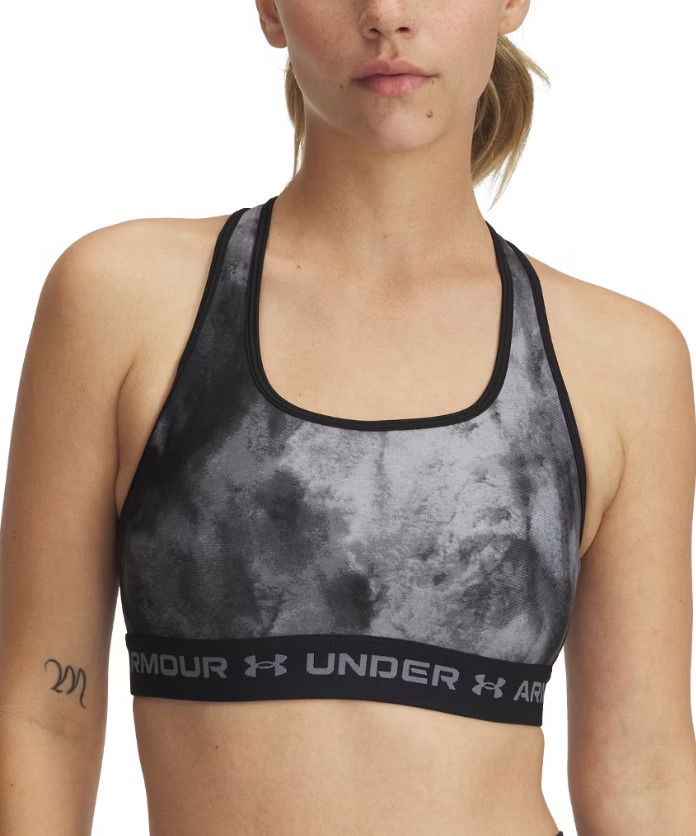 Bh Under Armour Under Armour Crossback Mid Print Sports Bra Sort | 1361042-012