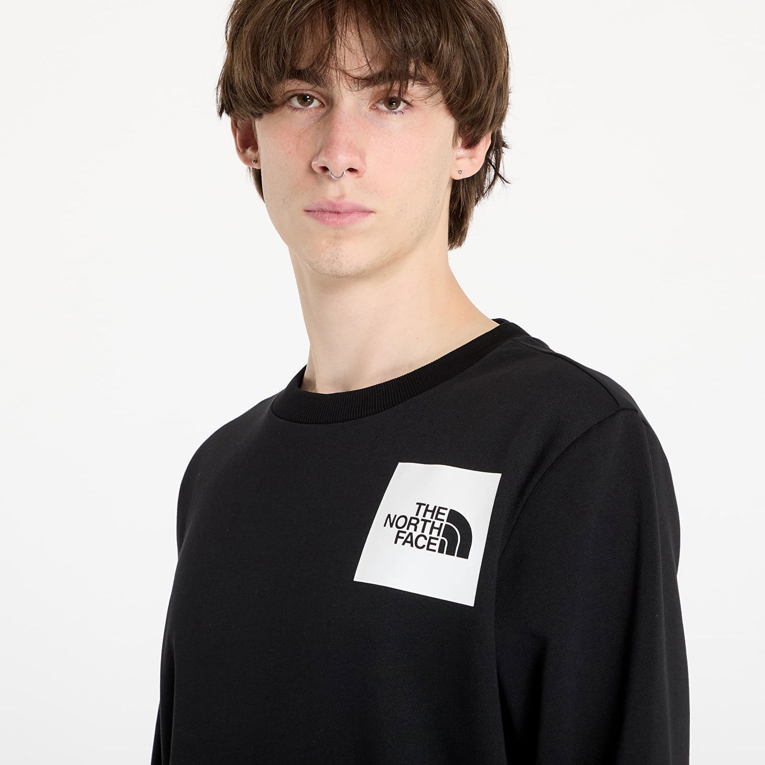 Sweatshirt The North Face Fine Crewneck Sweatshirt Sort | NF0A89EVJK31, 1