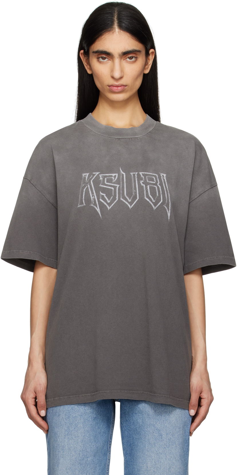 T-shirt Ksubi Ksubi Kingdom Boyfriend T-Shirt Grå | WSP25TE008