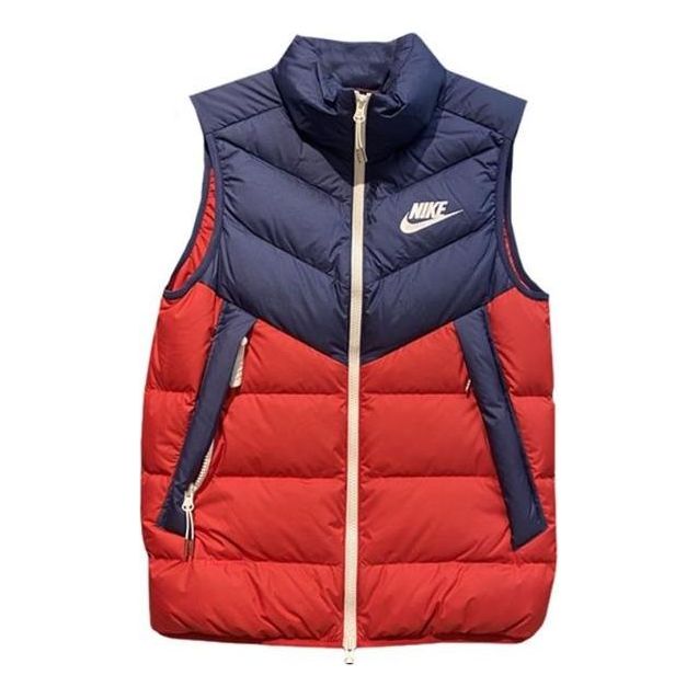 Vest Nike Warm Stand Collar Down Vest Rød | DV0757-410