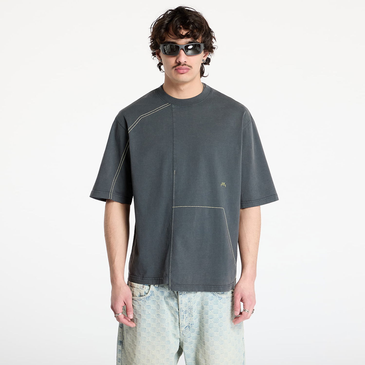 T-shirt A-COLD-WALL* A-COLD-WALL* Oblique T-Shirt Grå | ACWMTS208 Grey, 0