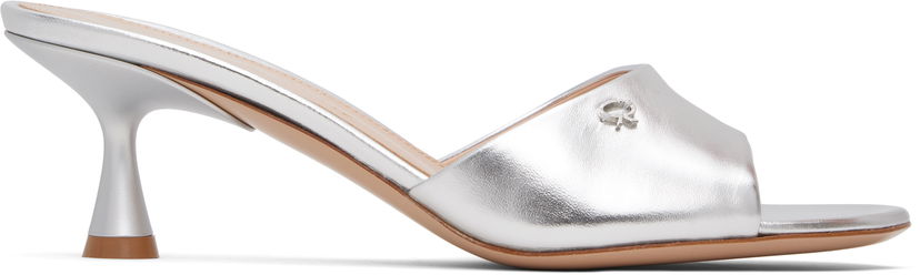 Skopleje Gianvito Rossi Gianvito Rossi Ascent 55 Mules Metalisk | G10039-55LAC-NPS