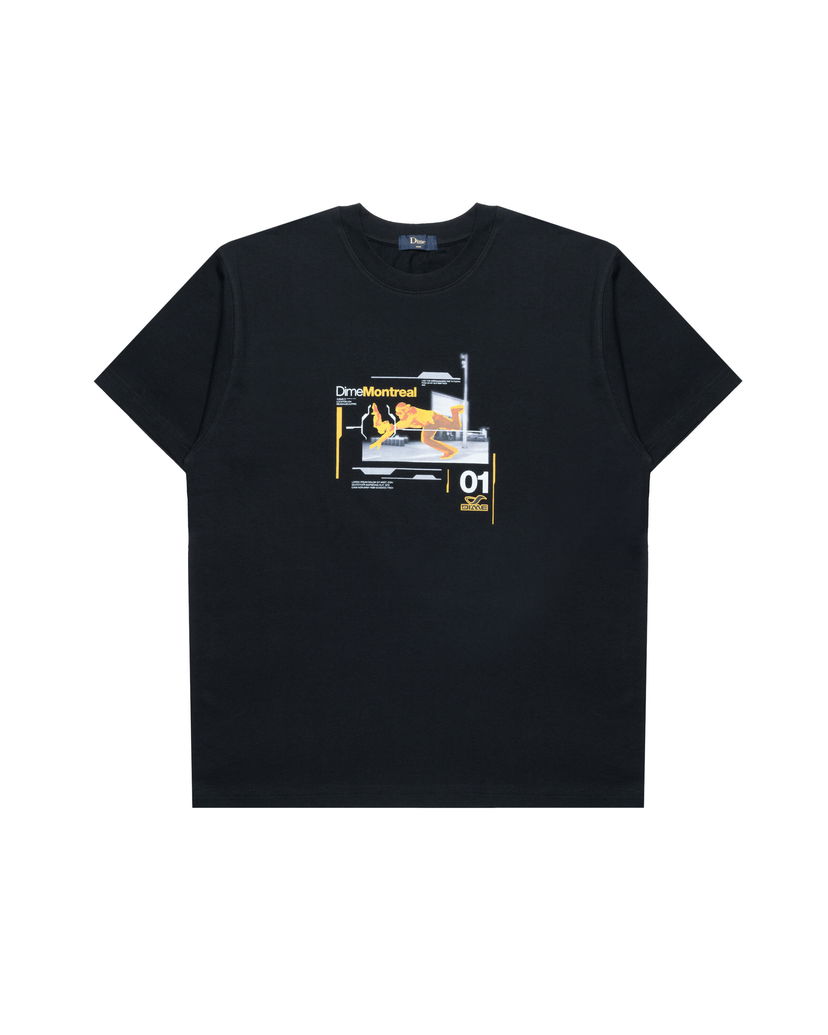 T-shirt Dime One Step Beyond Graphic Print T-Shirt Sort | DIMEHO2465BLK