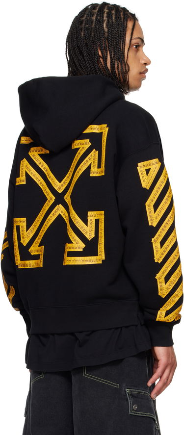 Sweatshirt Off-White Tape Arrow Hoodie Sort | OMBB085S25FLE00J1022, 2