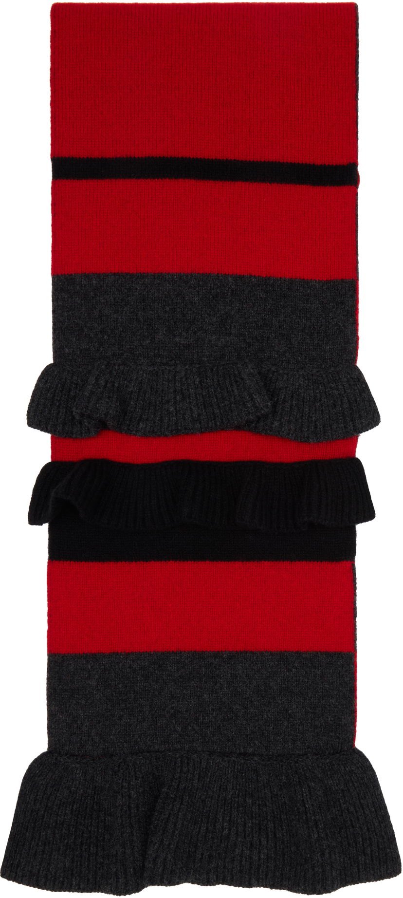 Tørklæde Simone Rocha Simone Rocha Ruffle Knit Scarf Flerfarvet | KIMK1MD 0669