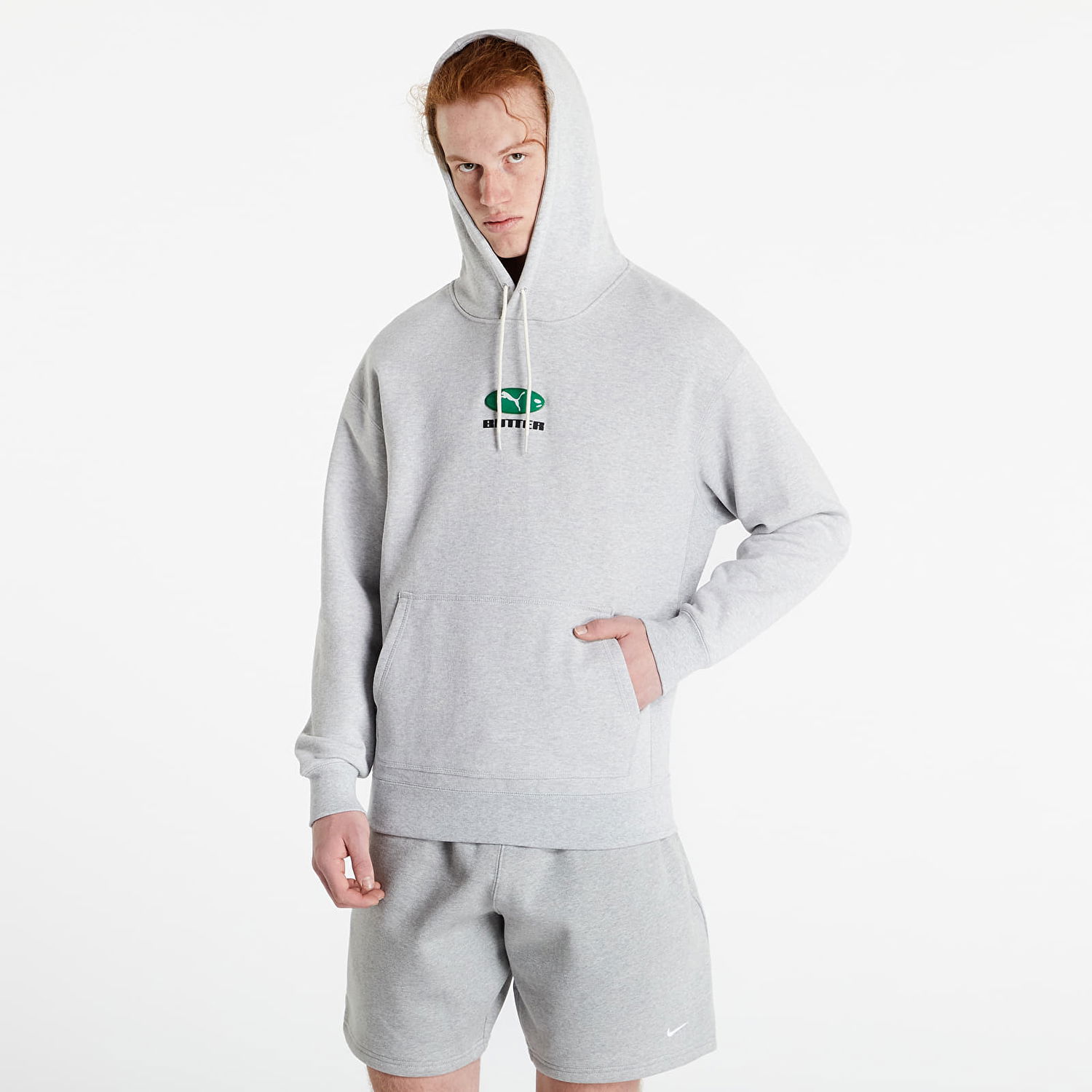 Sweatshirt Puma BUTTER GOODS x Hoodie Grå | 534057_04, 0
