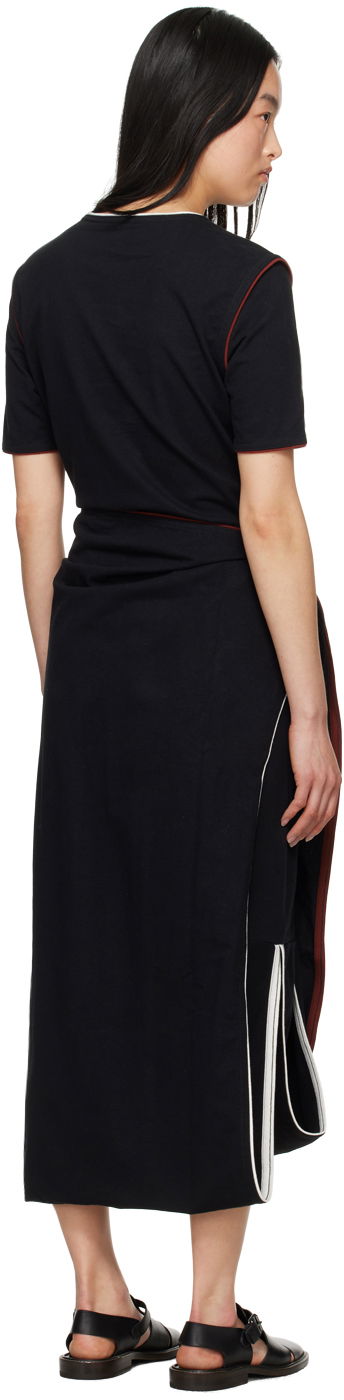 Kjole LEMAIRE Lemaire Wrap Midi Dress Sort | DR1044 LJ1010, 2
