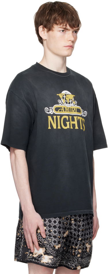 T-shirt AMIRI AMIRI 'Nights' Oversized T-Shirt Hvid | AMJYTE1207, 4
