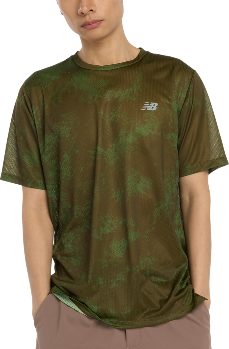 T-shirt New Balance Athletics Printed T-Shirt Grøn | mt53201-wdl