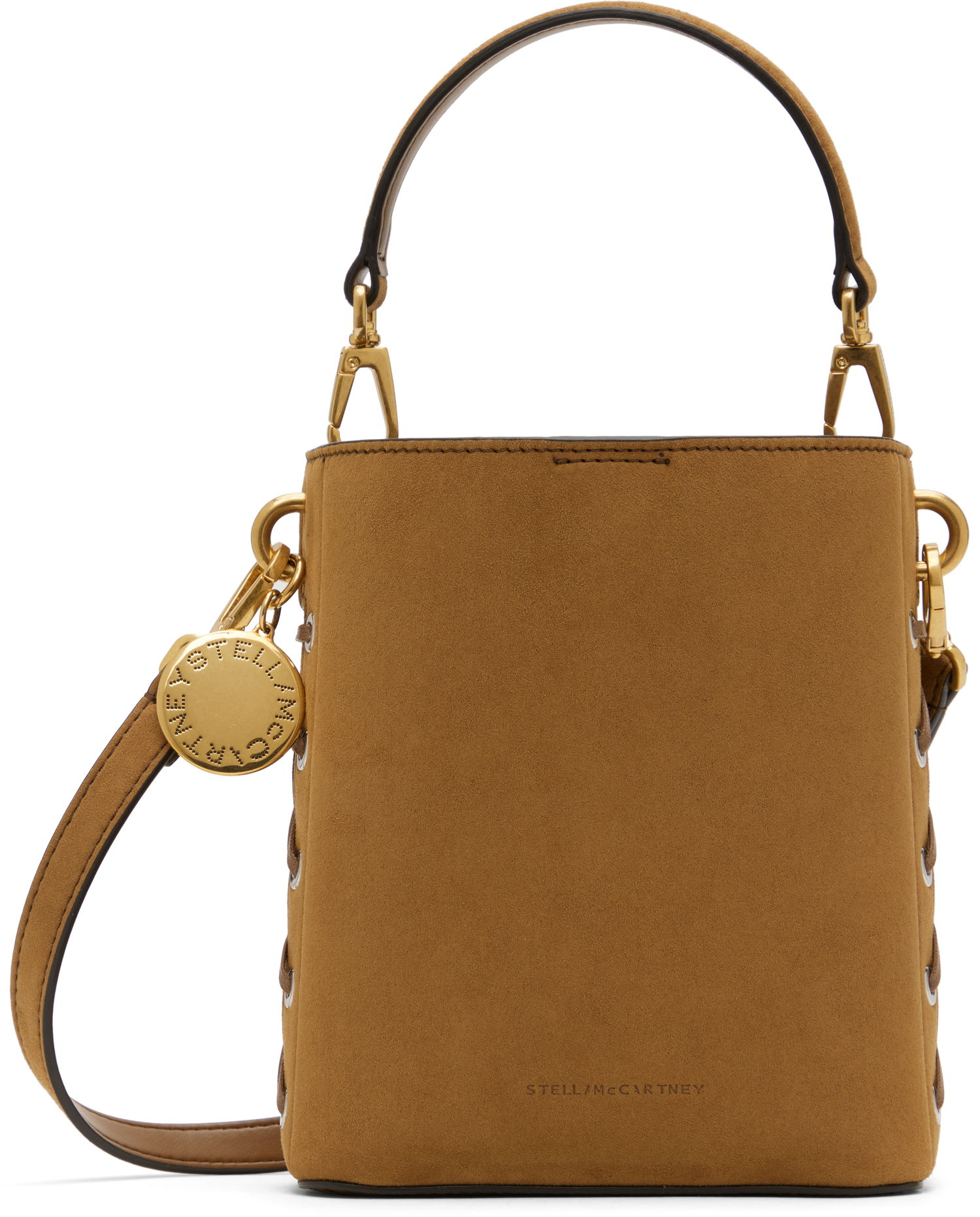 Håndtaske Stella McCartney Whipstitched Bucket Bag Brun | 7B0093WP0518, 0