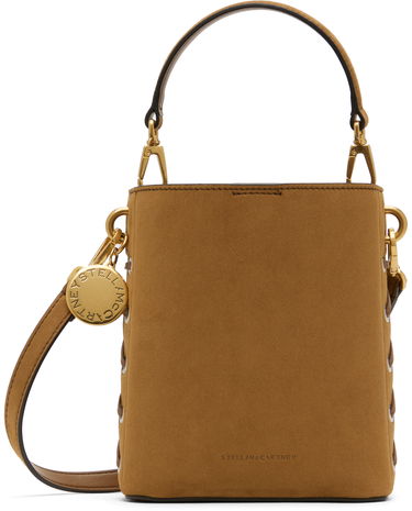 Håndtaske Stella McCartney Whipstitched Bucket Bag Brun | 7B0093WP0518, 0
