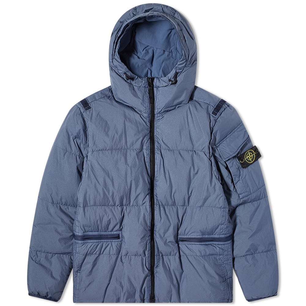 Puffer jakke Stone Island Crinkle Reps Down Jacket Blå | 771540223-V0024, 0