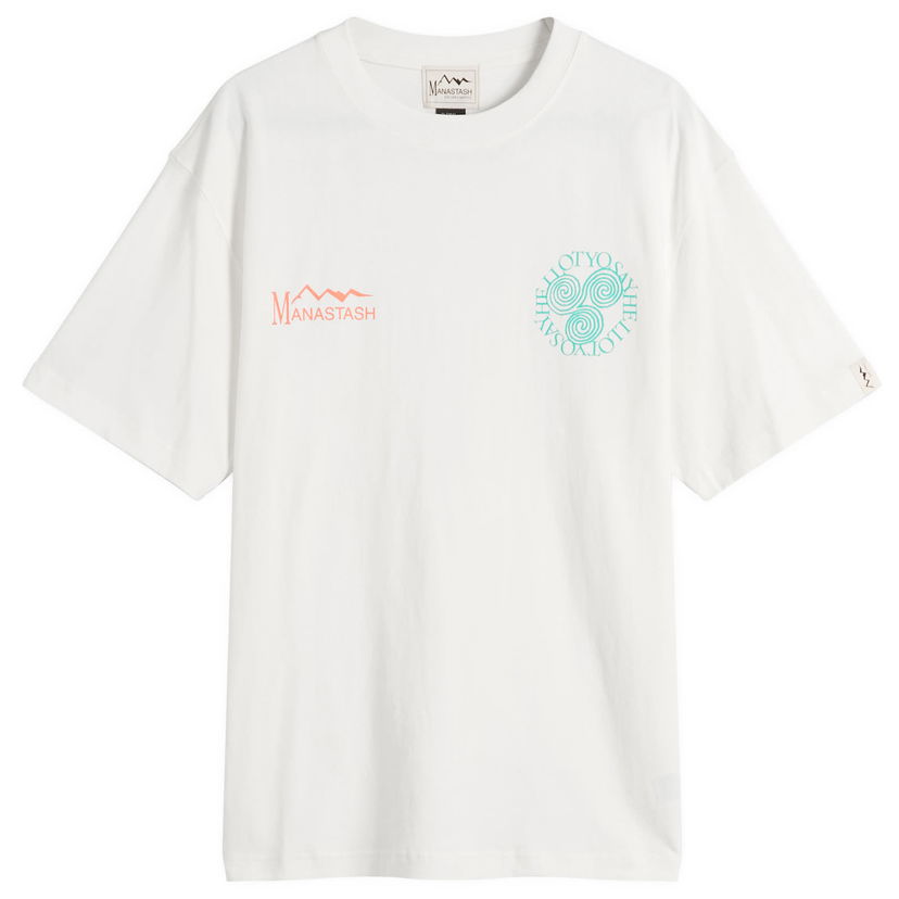 T-shirt Manastash Say Hello T-Shirt, Size Small Hvid | 7925234014-030