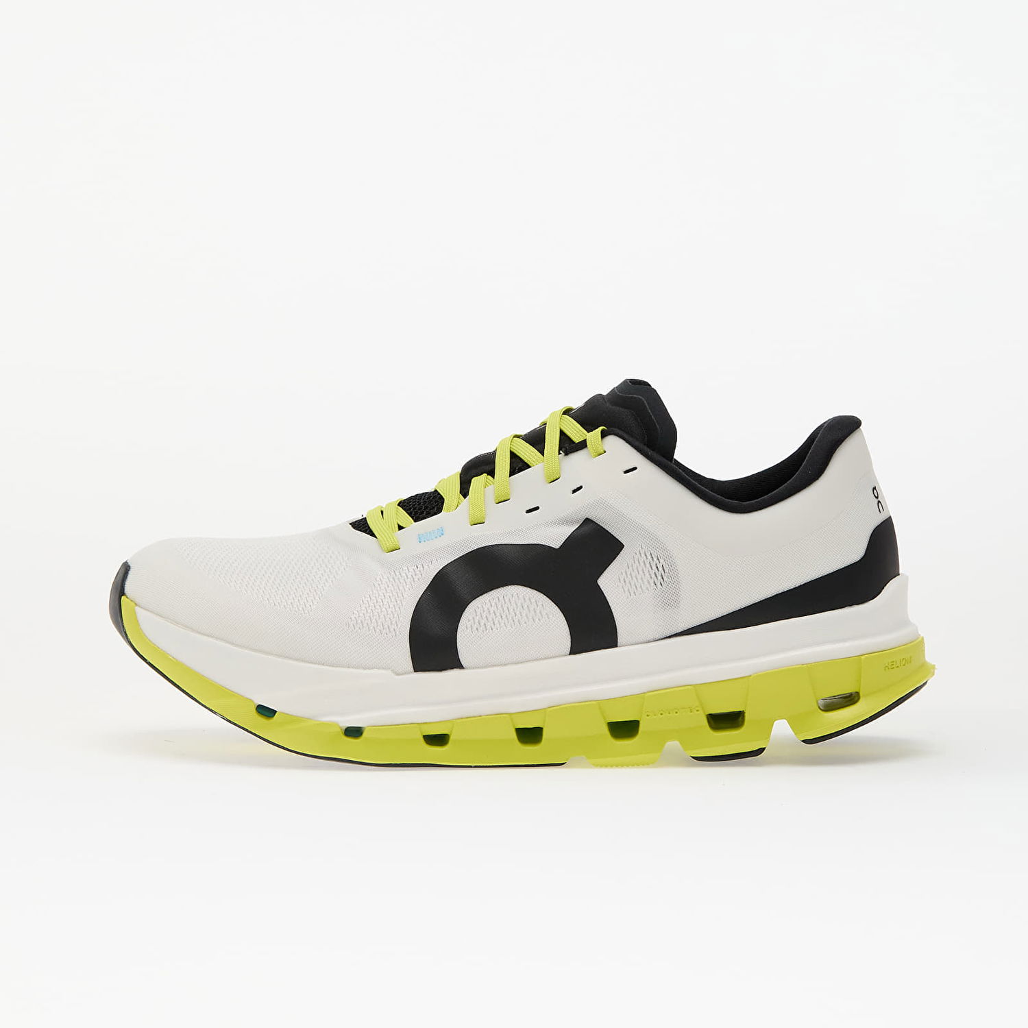 Sneakers og sko On Running On M Cloudflow 5 White/ Lime Hvid | 3MF10112929, 0