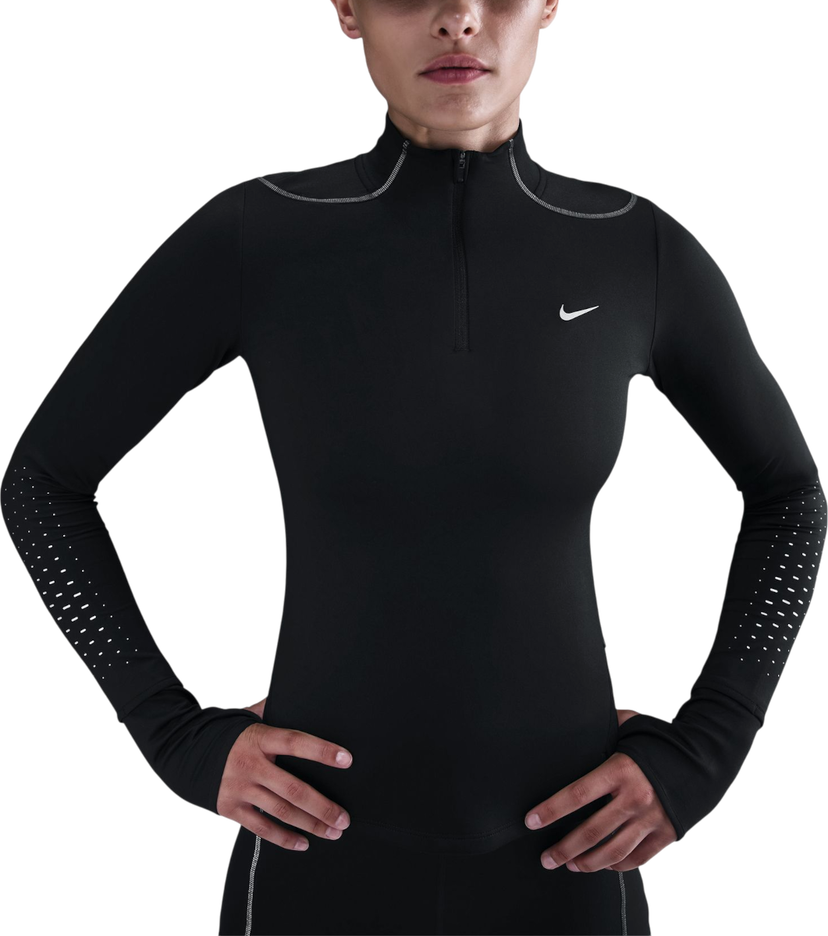 Sweatshirt Nike Swift Reflective Long-Sleeve Quarter-Zip Top Sort | hv2944-010